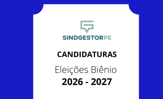 Relação das candidaturas