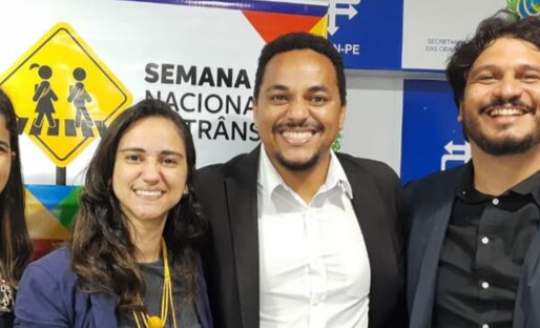 GGOVs Hugo Medeiros e Ivson Correia à frente de evento na Semana Nacional do Trânsito