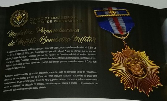 Oito Gestores Governamentais serão homenageados com Medalha de Mérito Bombeiro Militar